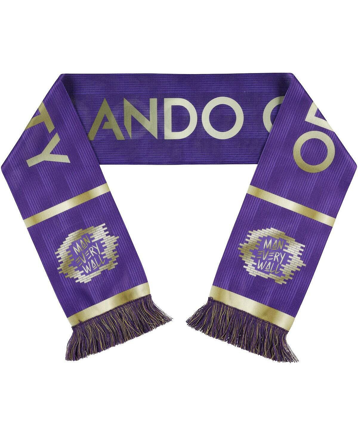 

Мужской и женский двусторонний шарф из джерси Orlando City SC на крючках Ruffneck Scarves