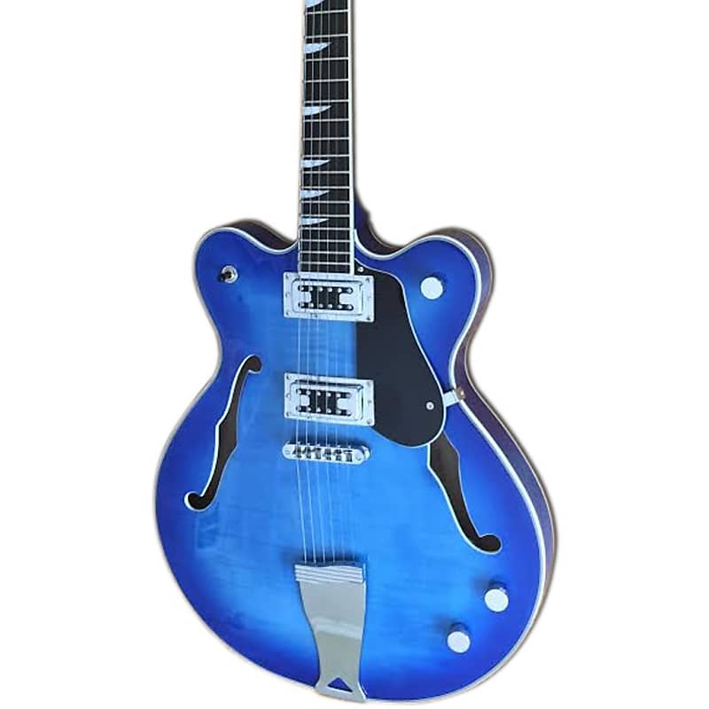 Электрогитара Eastwood Guitars Classic 6 Richard Lloyd Signature Model - Blueburst - Semi Hollow Body Electric Guitar - NEW!
