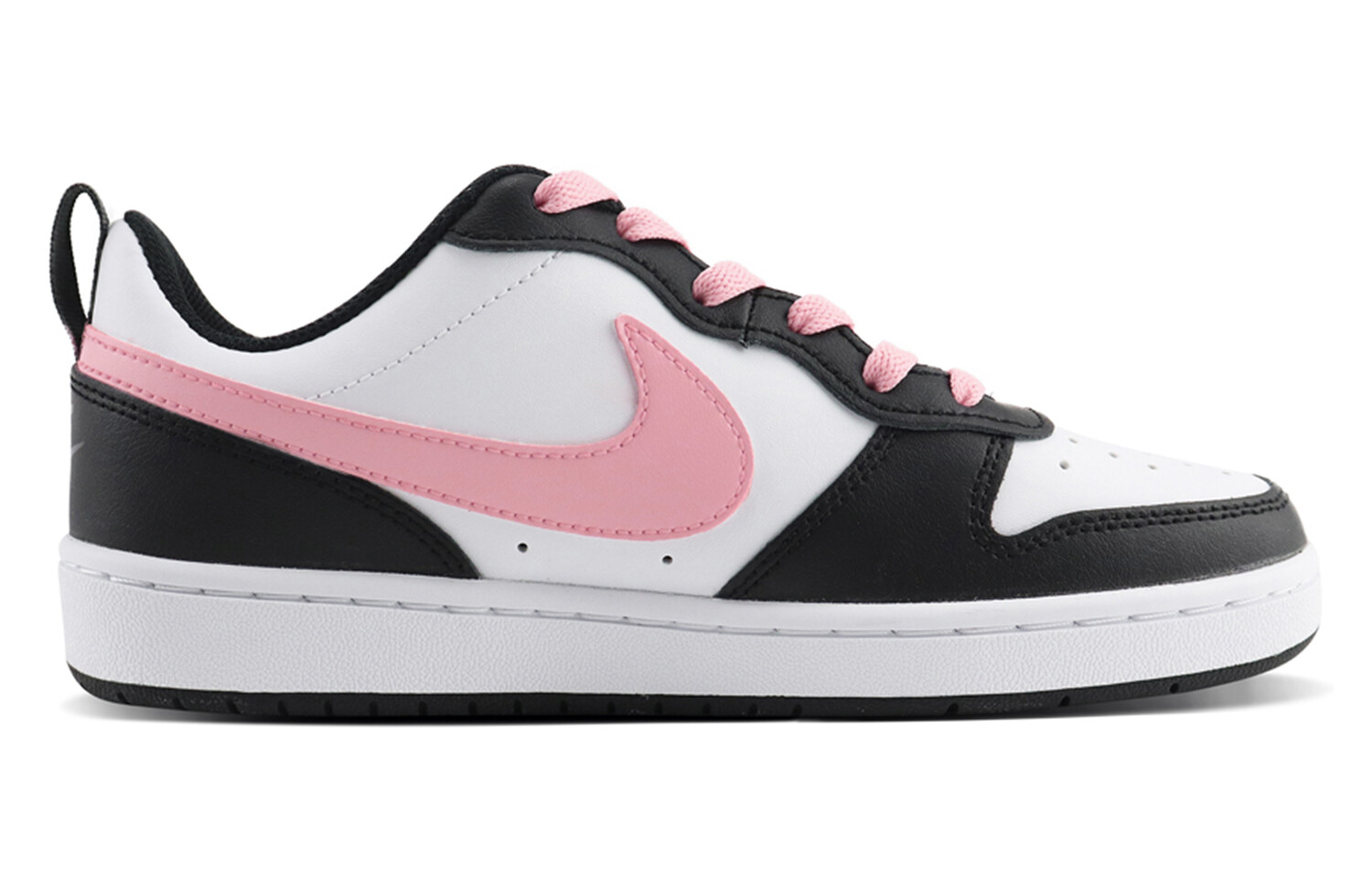 

Кроссовки Nike Court Borough Skateboarding Shoes Women's Low-top Black/pink/white, розовый