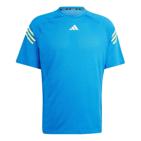 

Футболка с иконками поездов 3 полоски тренировочные Футболка Adidas, синий