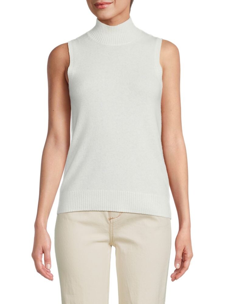 

Свитер без рукавов из 100% кашемира Saks Fifth Avenue, цвет Frost White