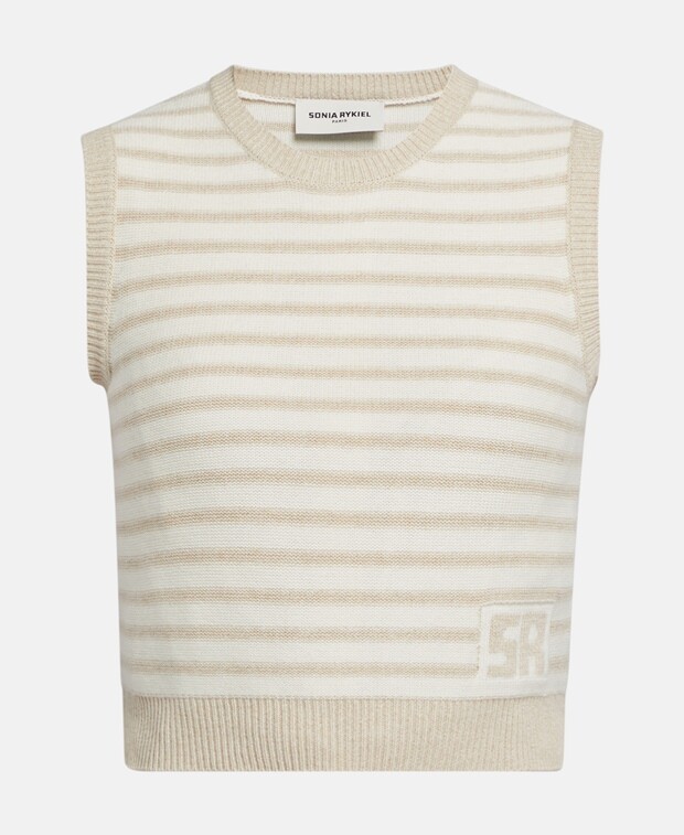 

Вязаный топ Sonia Rykiel, бежевый