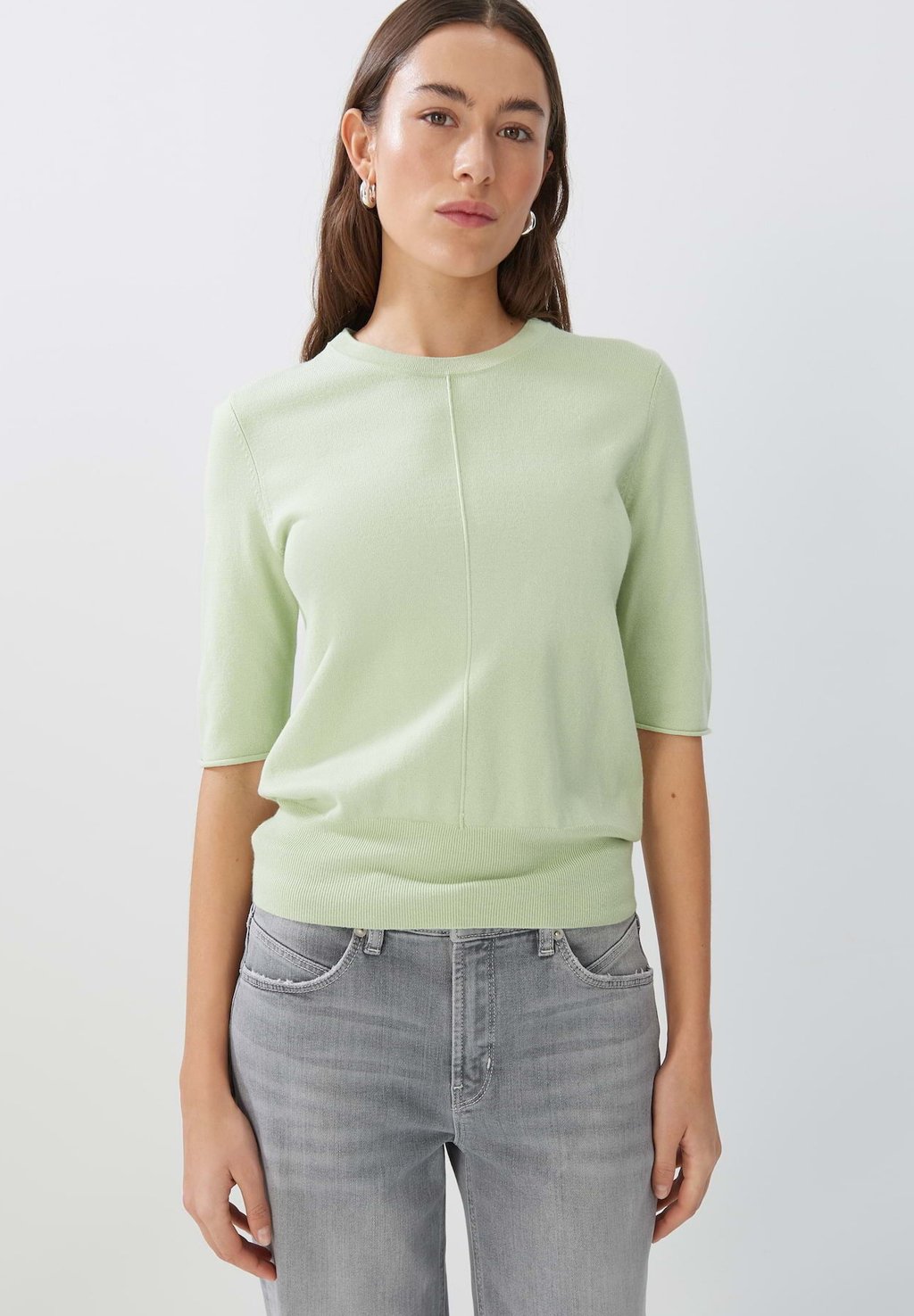 Вязаный свитер TSUMI DETAIL someday., цвет linden green