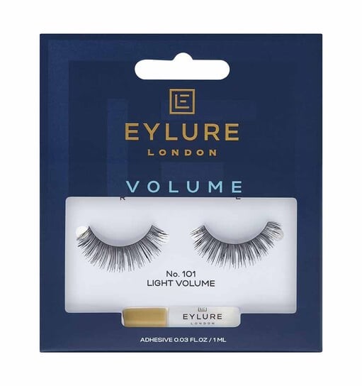 

Накладные ресницы Eylure, Volume Lashes с эффектом загущения клея №1. 101