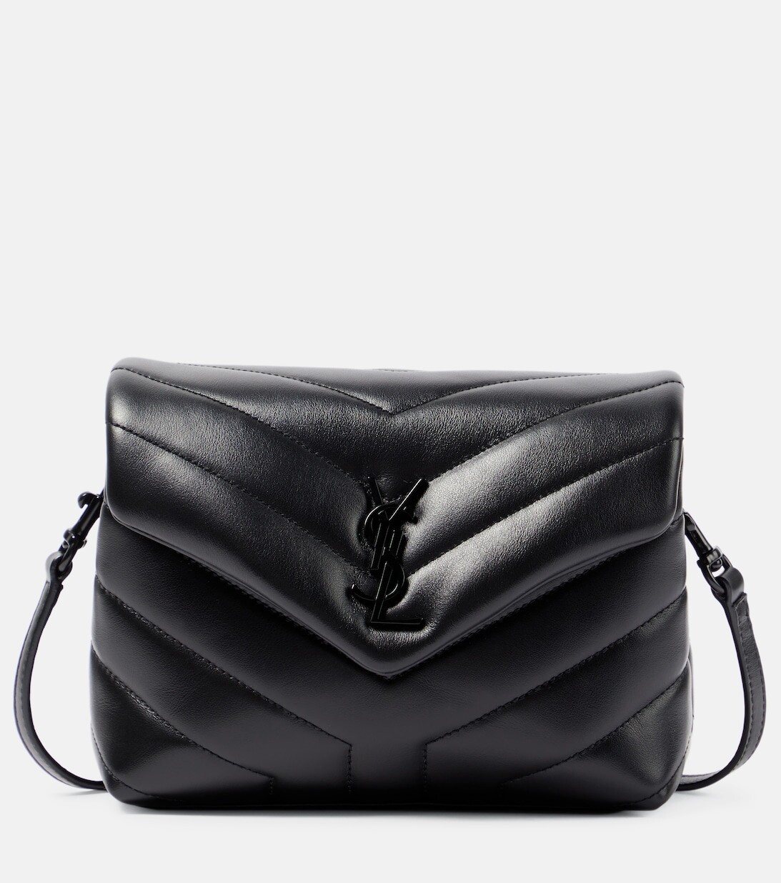 

Кожаная сумка через плечо Loulou Toy Saint Laurent, черный