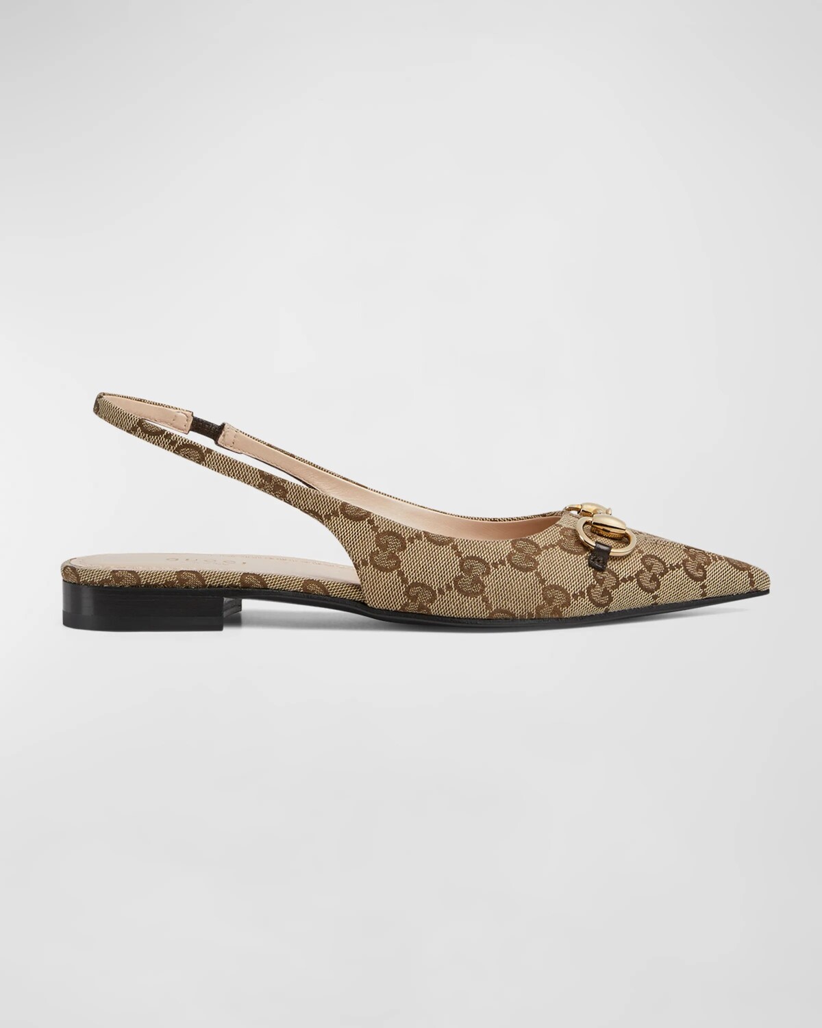 

Туфли Erin с узором GG и монограммой на пятке Gucci, цвет Beige Ebony Cocoa
