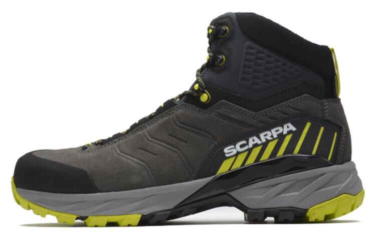 

Rushtrek Кроссовки мужские высокие титановые лаймовые/тартразиновые Scarpa