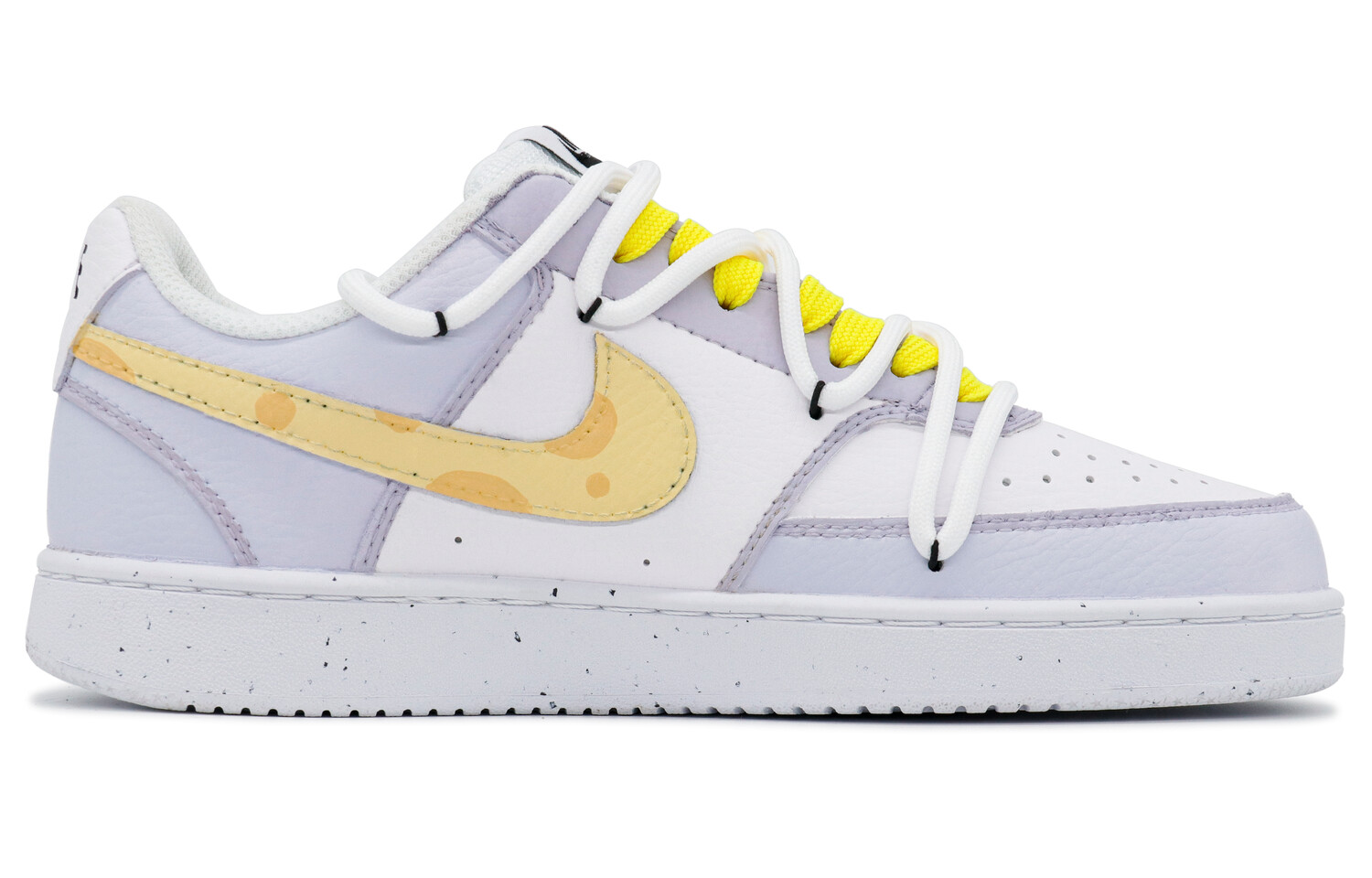 

Кроссовки Nike Court Vision 1 Skateboarding Shoes Men Low-top Yellow/White, цвет Taro cheese