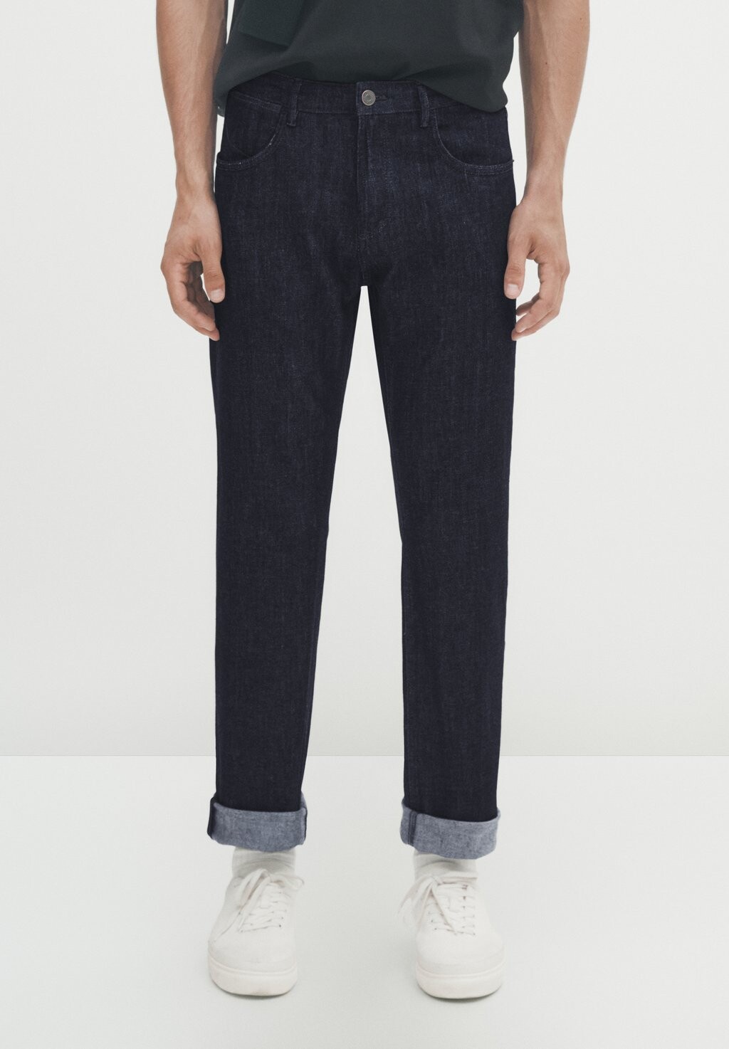 

Джинсы-сигареты Rinse Wash Massimo Dutti, синий