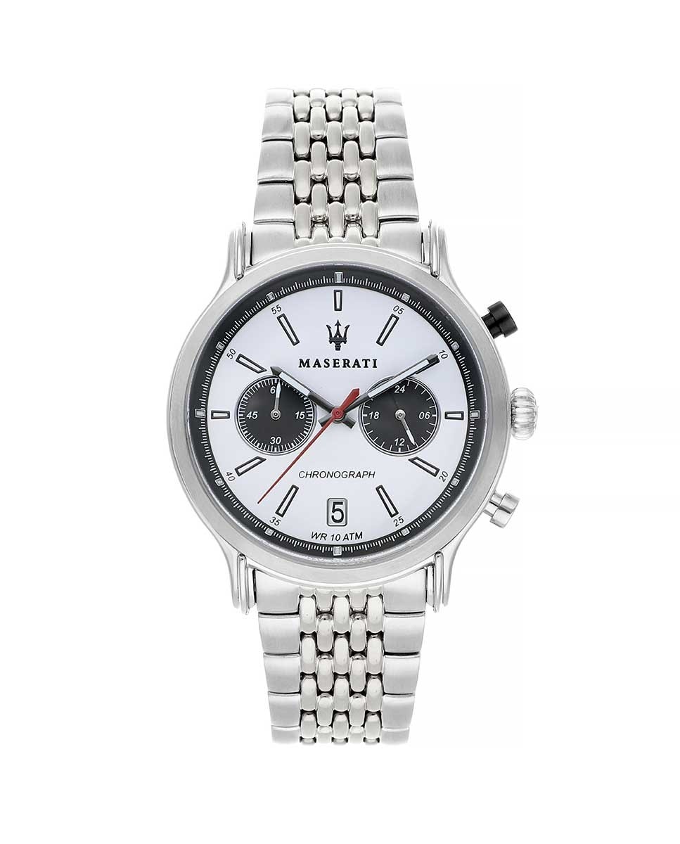 Мужские часы Racing R8873638004 со стальным и серебряным ремешком Maserati, серебро