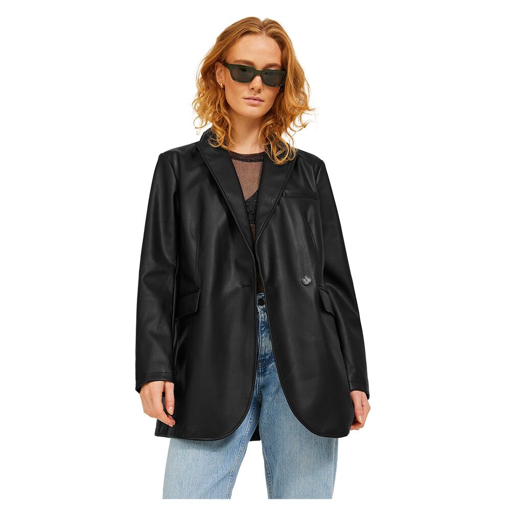 

Блейзер Jack & Jones Mary Faux Leather, черный