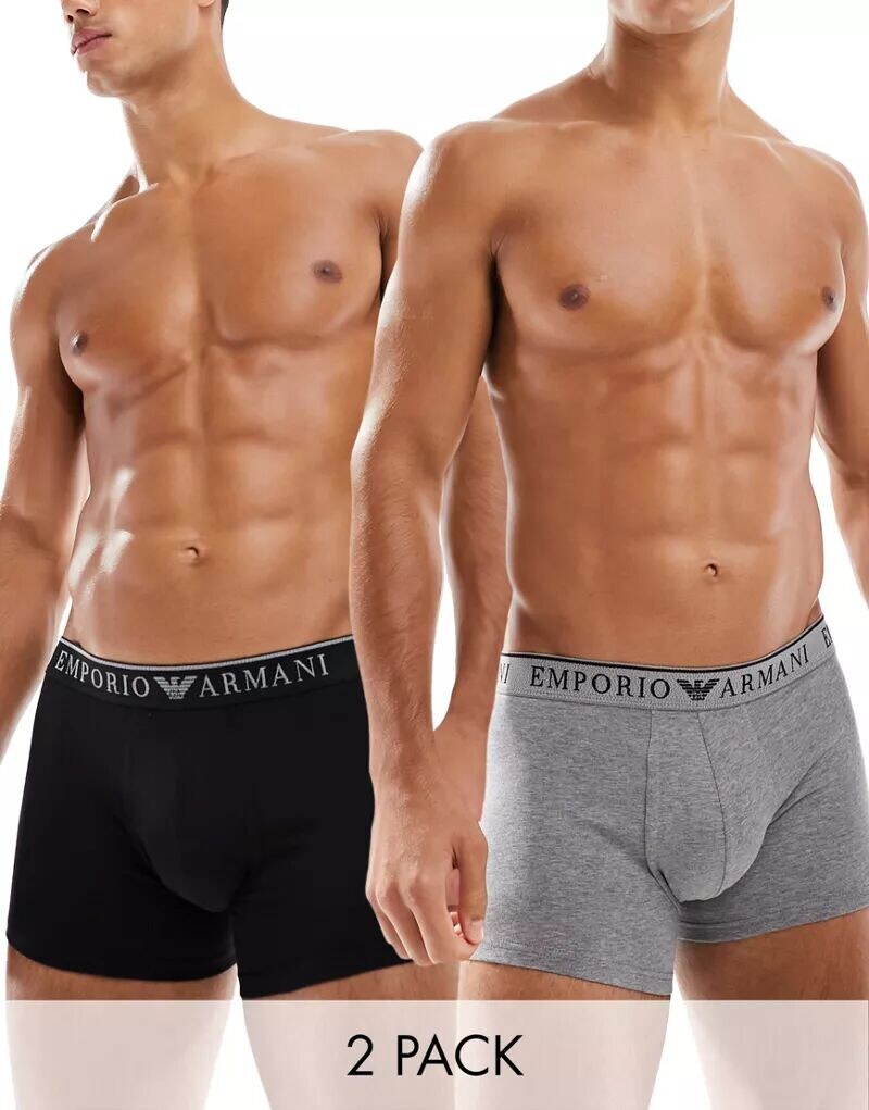 

Комплект трусов Emporio Armani Bodywear из 2 темно-синих и серых цветов