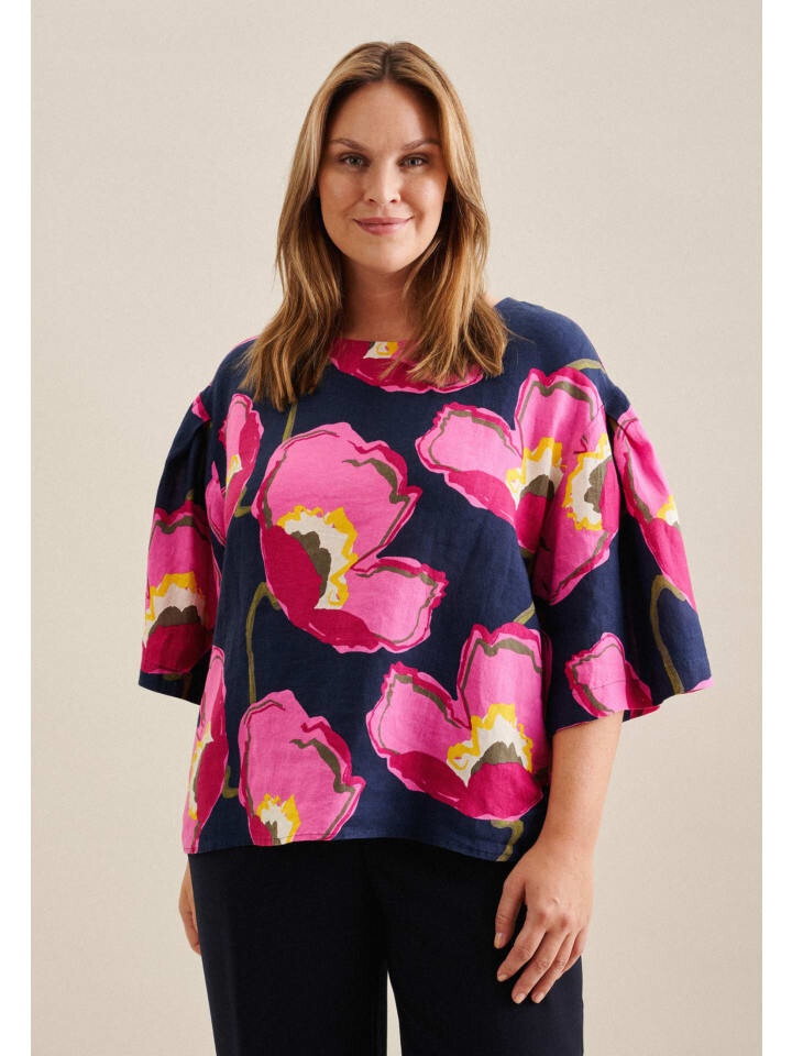 

Блуза Seidensticker Shirt Regular, темно-синий