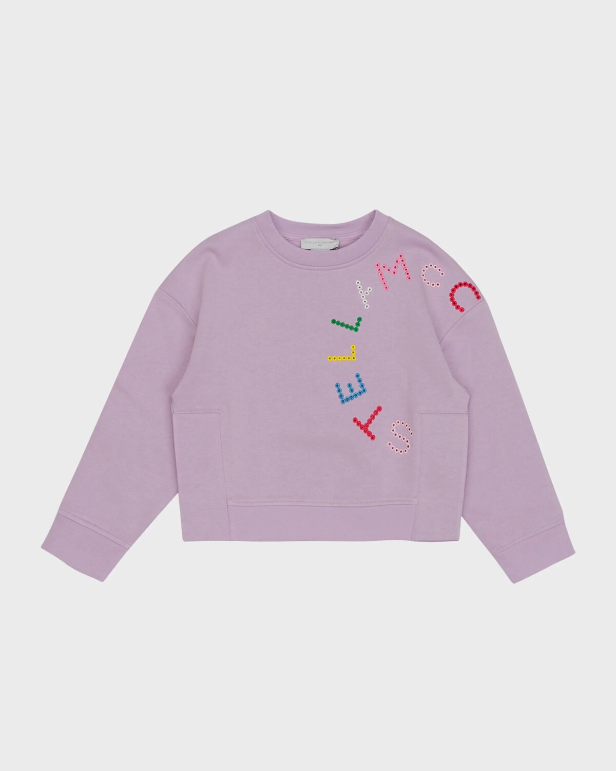 

Толстовка для девочек с классическим логотипом, размер 4–10 Stella Mccartney Kids, фиолетовый