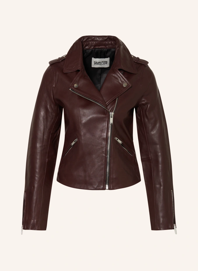 

Кожаный пиджак Claudie Pierlot, красный
