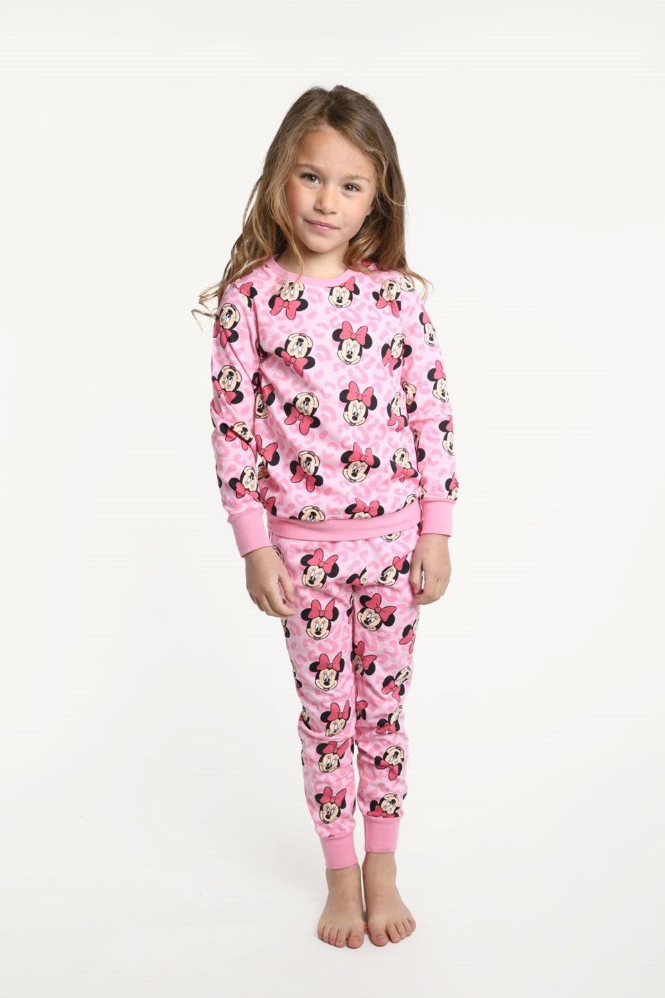 цена Детский пижамный комплект с Минни Маус Brand Threads Disney, розовый