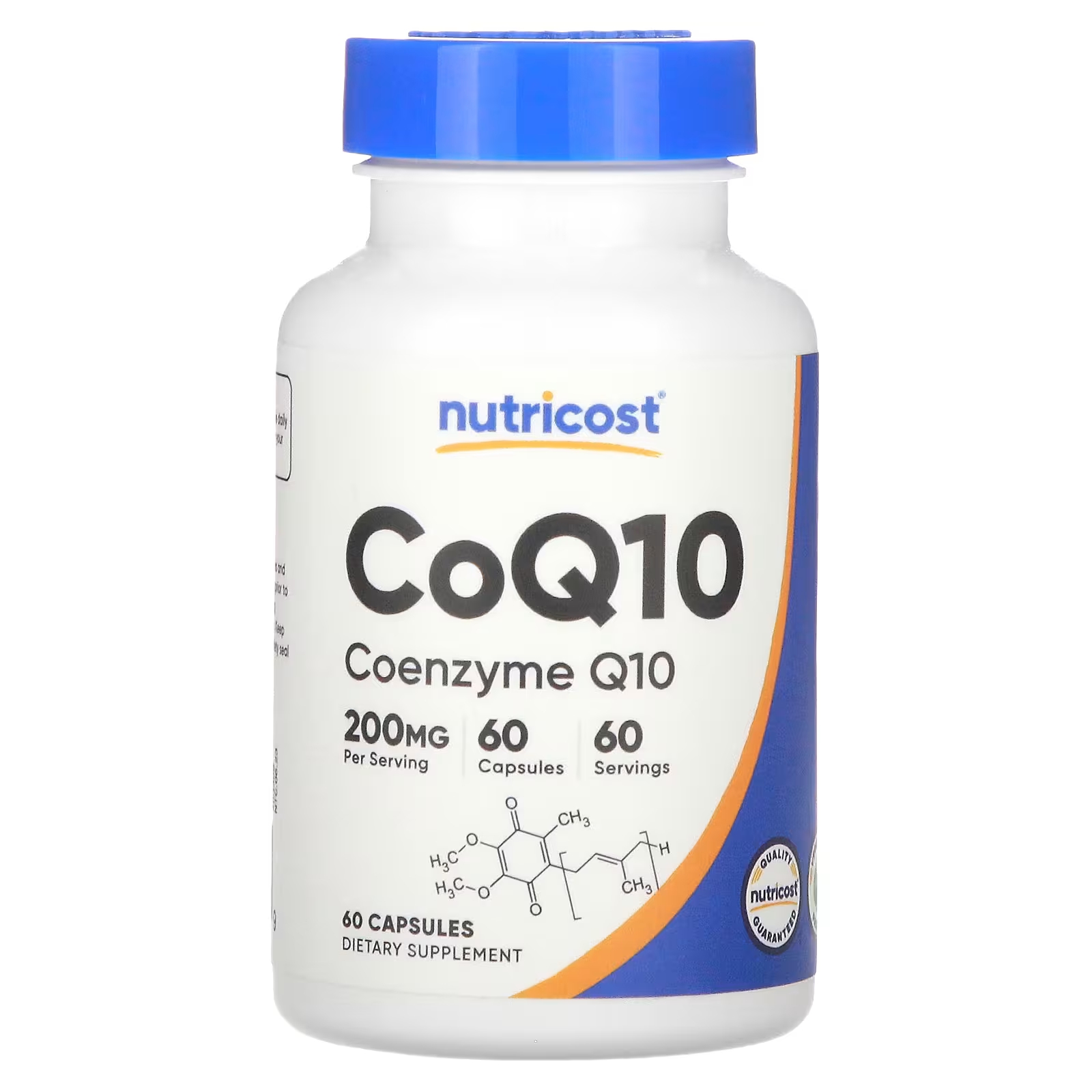 Коэнзим Q10 Nutricost 200 мг, 60 капсул фисетин nutricost 100 мг 60 капсул