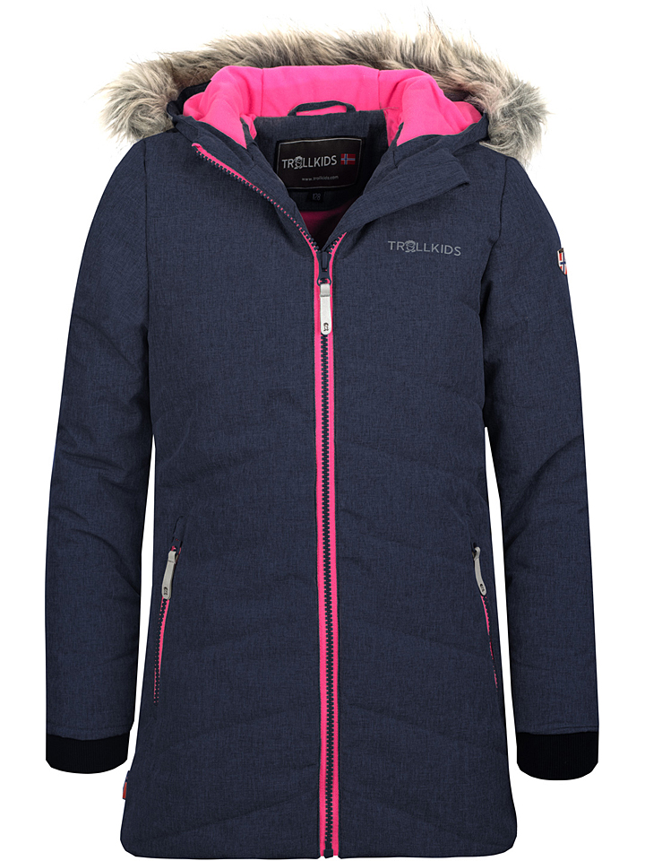 Лыжная куртка Trollkids Lifjell, темно синий лыжная куртка trollkids lifjell цвет grau pink