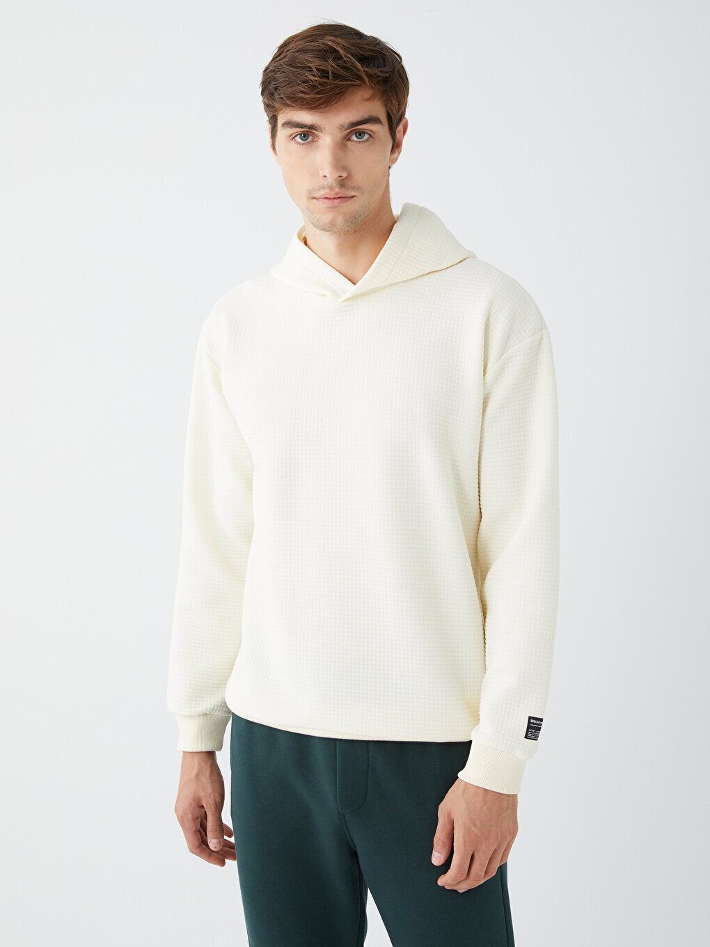 

Мужская толстовка с длинным рукавом LCW Casual, ваниль