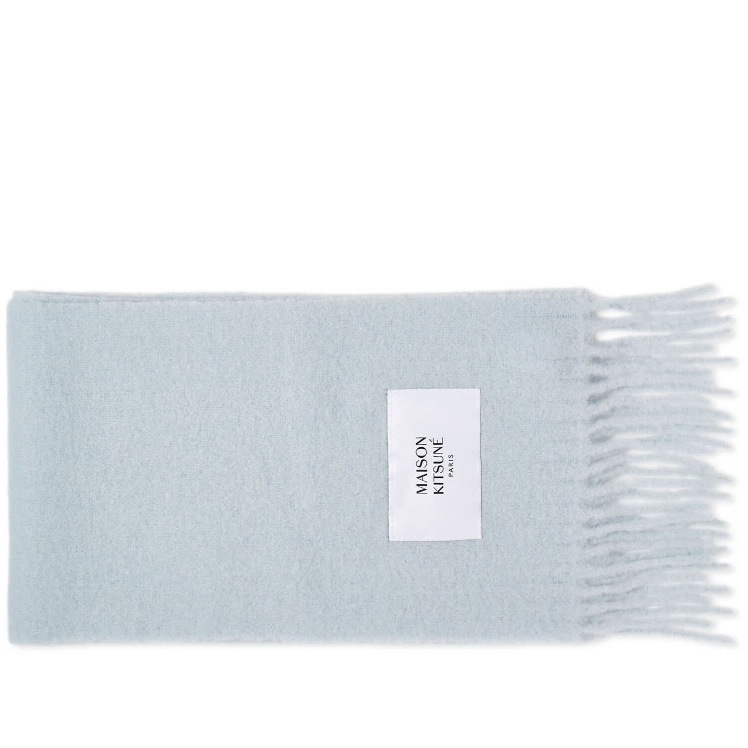 

Шарф Maison Kitsune Baby Alpaca Plain, цвет Grey Dawn
