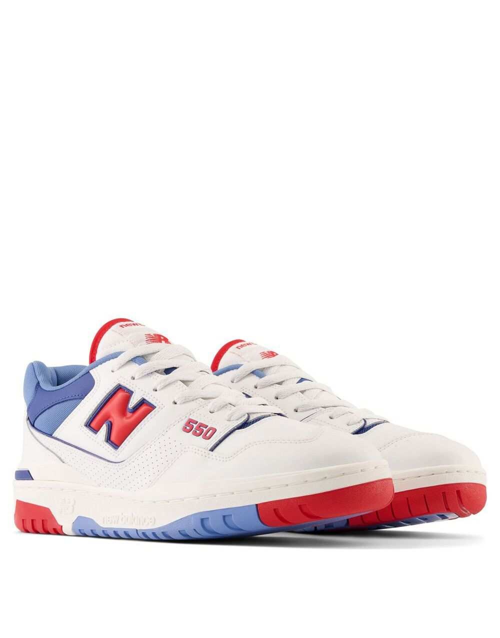 

Кроссовки New Balance 550 белого, синего и красного цветов., Красный