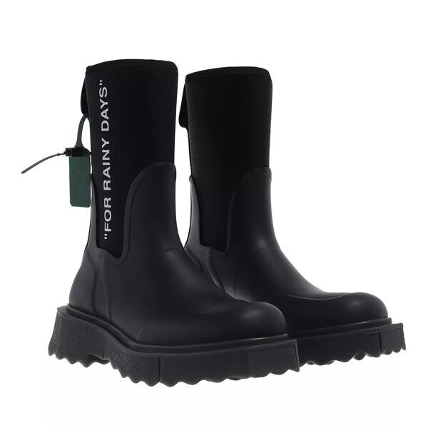 

Ботинки sponge rubber rainboot black Off-White, черный