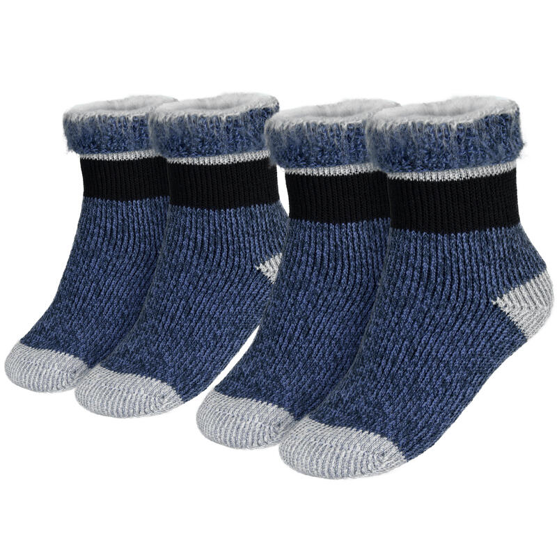 Термоноски детские ворсистые | Уютные носки | 2 пары | Синий BLACK SNAKE, цвет blau термоноски ворсистые tarjane розовый