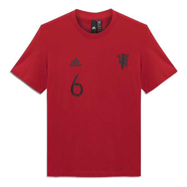 Футболка adidas Mufc Gfx T 6 Manchester United Soccer/Football Sports Short Sleeve Red, красный