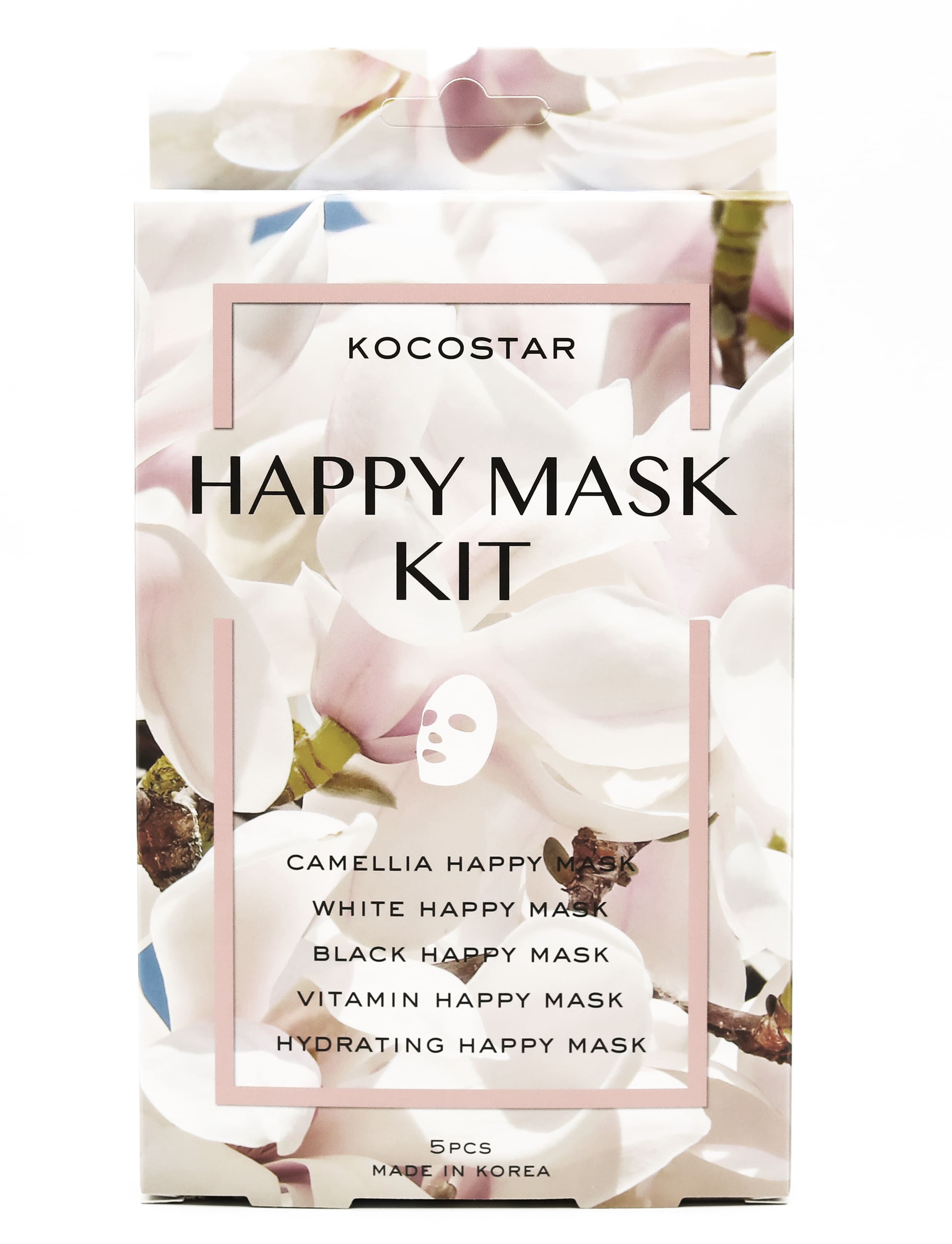Комплект: маска для лица Kocostar Happy Mask, 5 шт набор масок для лица happy lab набор масок для лица happy mask 2