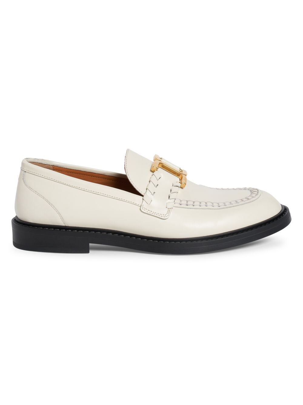 

Кожаные лоферы с пряжкой и логотипом Marcie Chloé