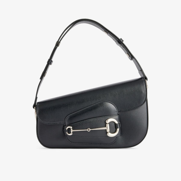

Кожаная сумка на плечо 1955 Horsebit Gucci, черный