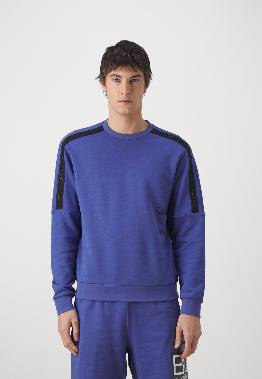 

Толстовка с капюшоном EA7 Emporio Armani, синий