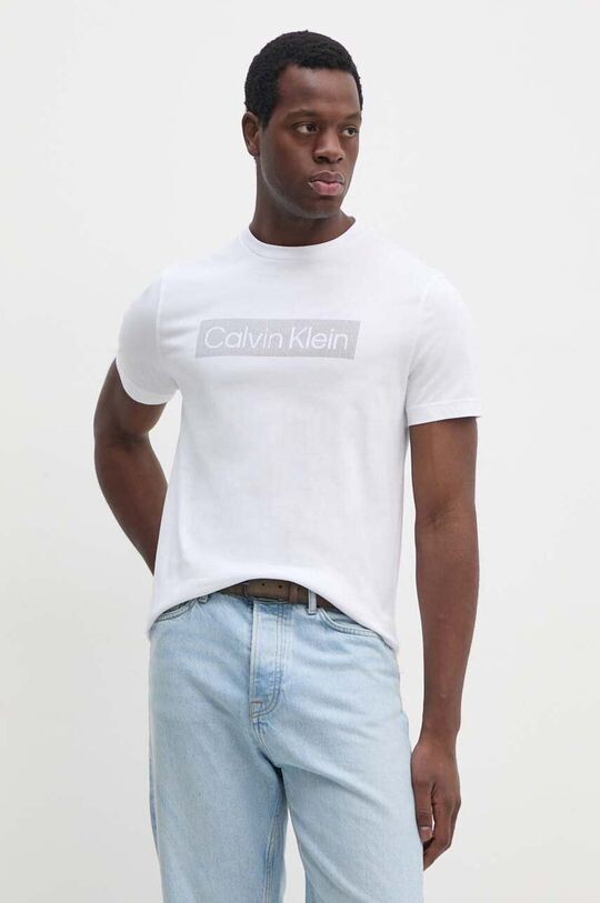 

Хлопковая футболка Calvin Klein, белый