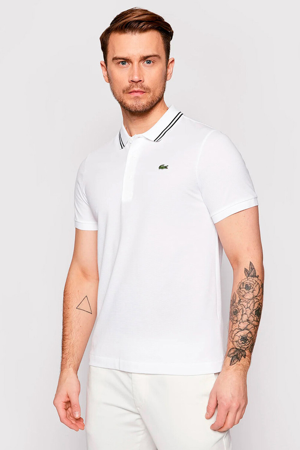 

Рубашка – черная – стандартного кроя Lacoste, черный