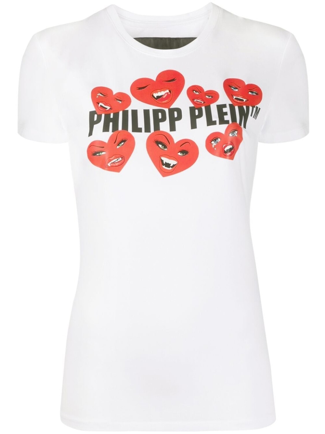 

Philipp Plein футболка кроя слим Love Plein, белый
