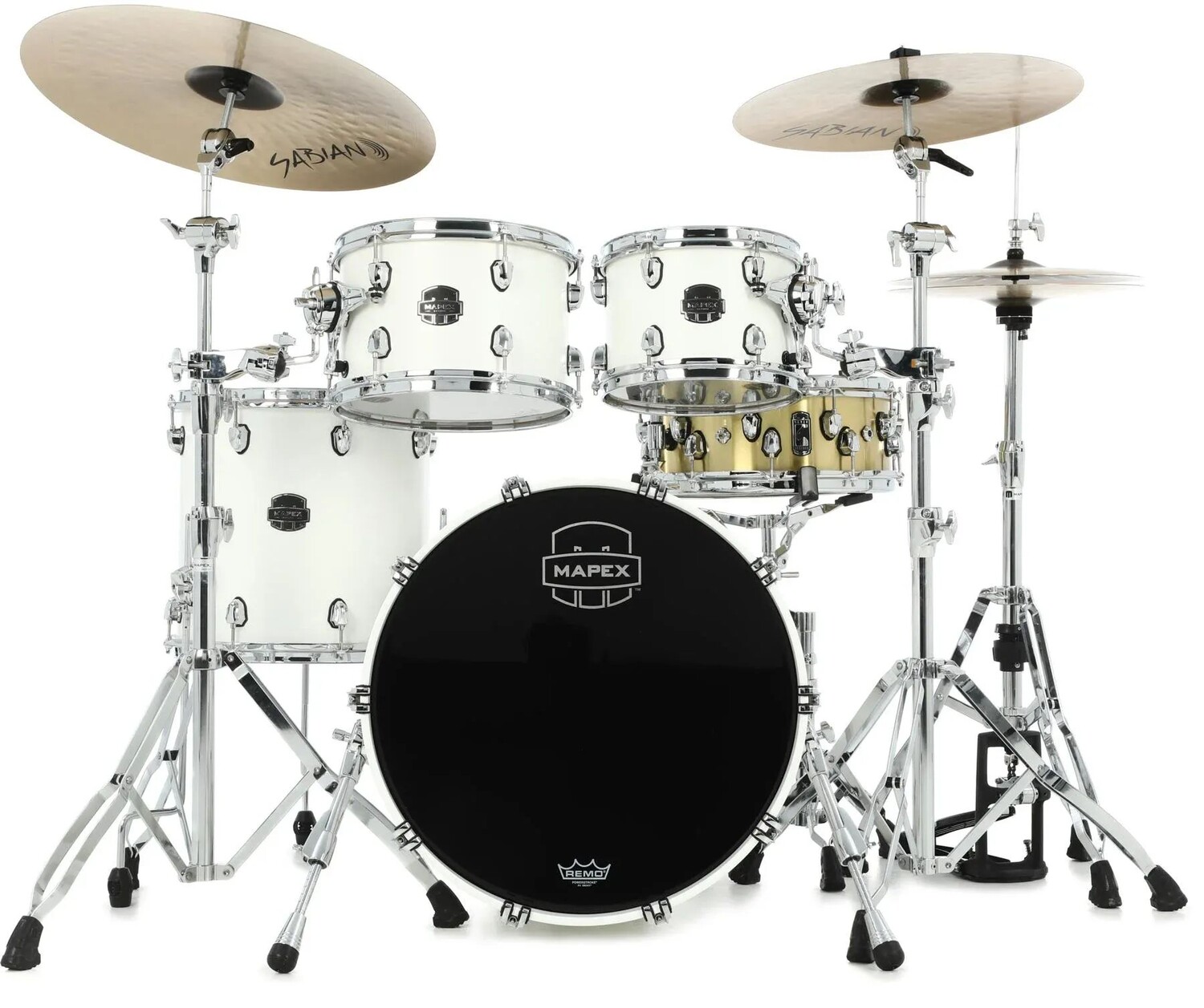 

Mapex Saturn Набор из 4 предметов Fusion Shell — сатиновый белый