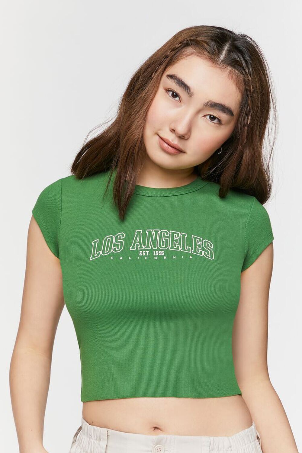 

Детская футболка с рисунком Los Angeles Forever 21, авокадо