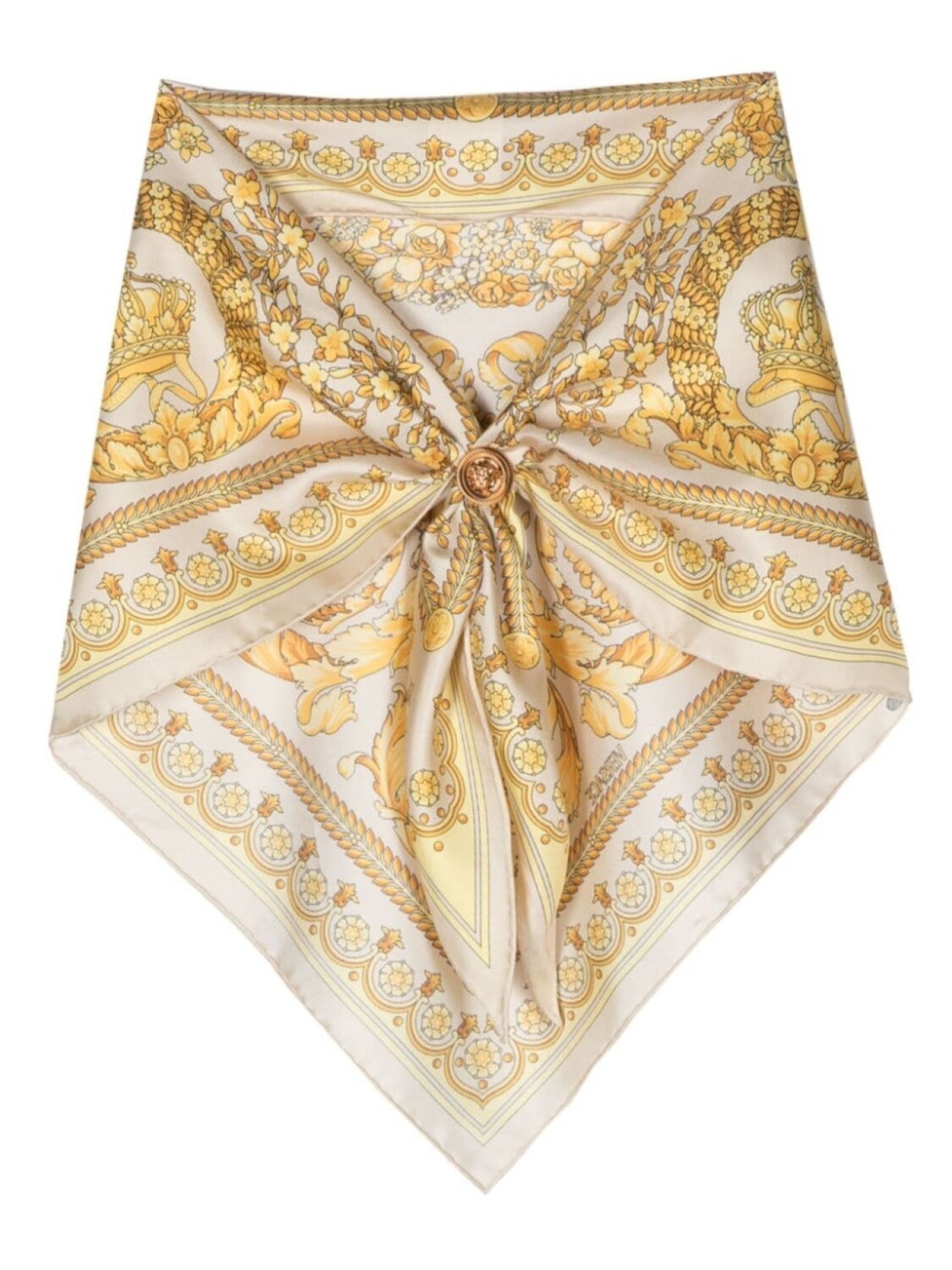 

Versace фуляр с принтом Barocco, нейтральный цвет