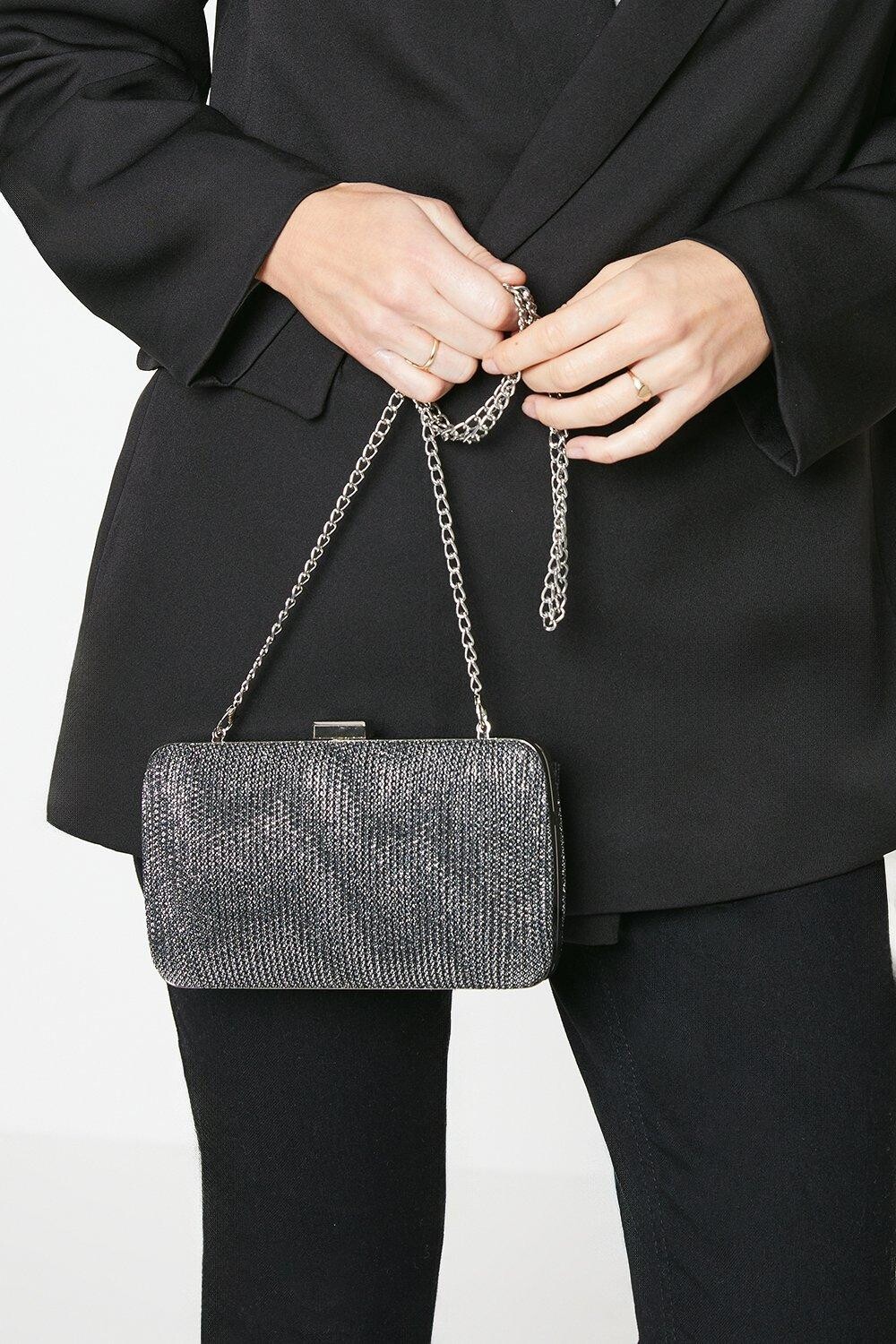 

Клатч Billie Shimmer Dorothy Perkins, черный