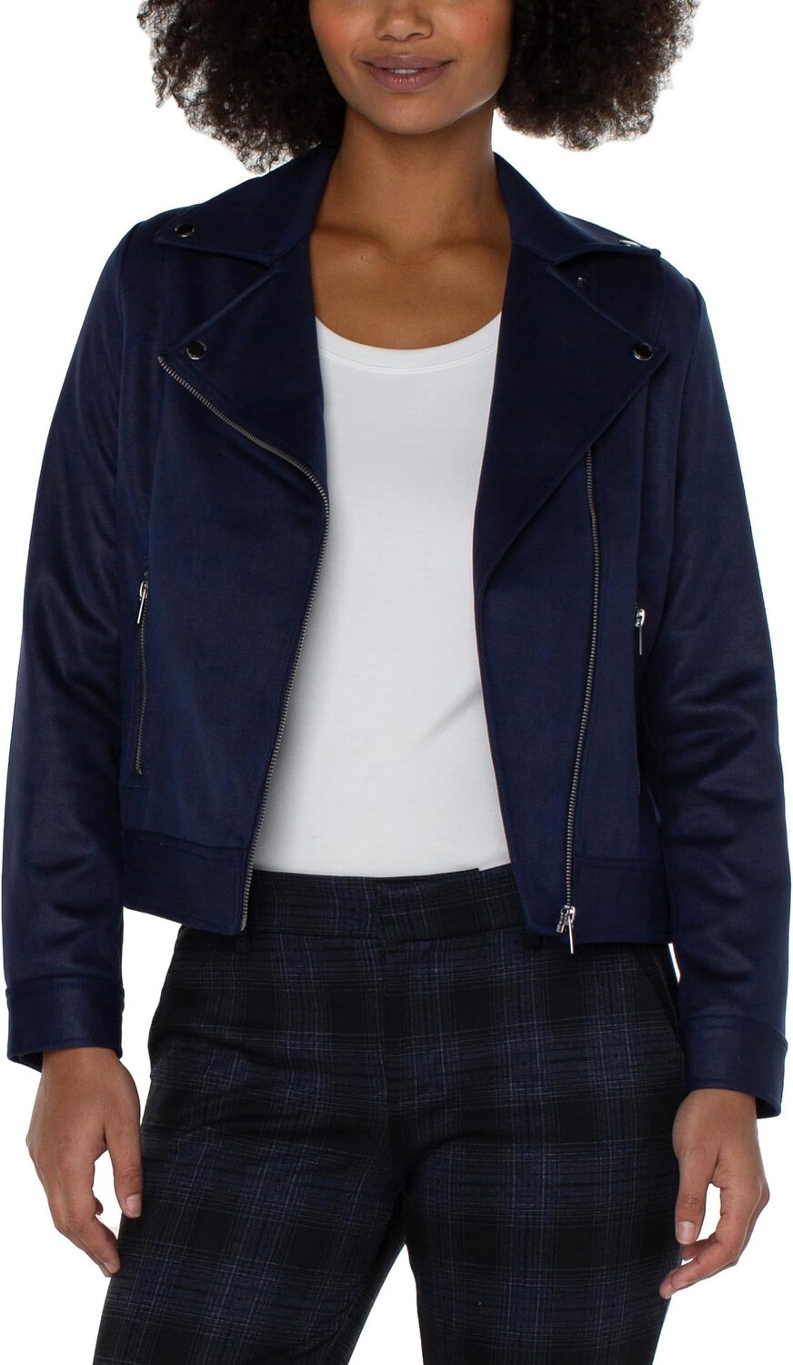 

Куртка Faux Leather Moto Jacket Liverpool Los Angeles, цвет Mystic Navy
