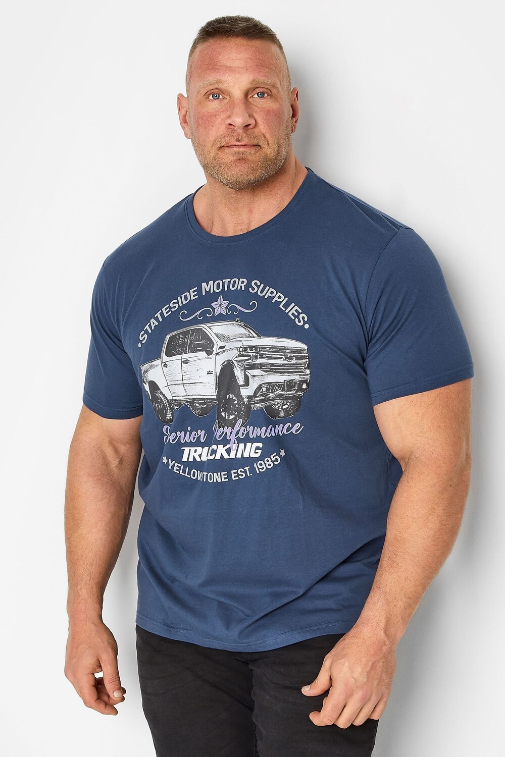 

Футболка Stateside Motor Supplies BadRhino Big & Tall, синий