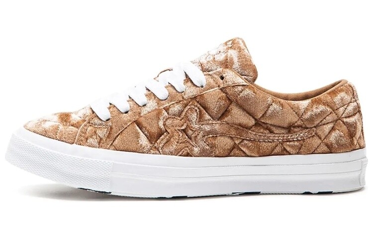 

Туфли унисекс из парусины Golf Le Fleur X Converse One Star Ox Коричневый сахар