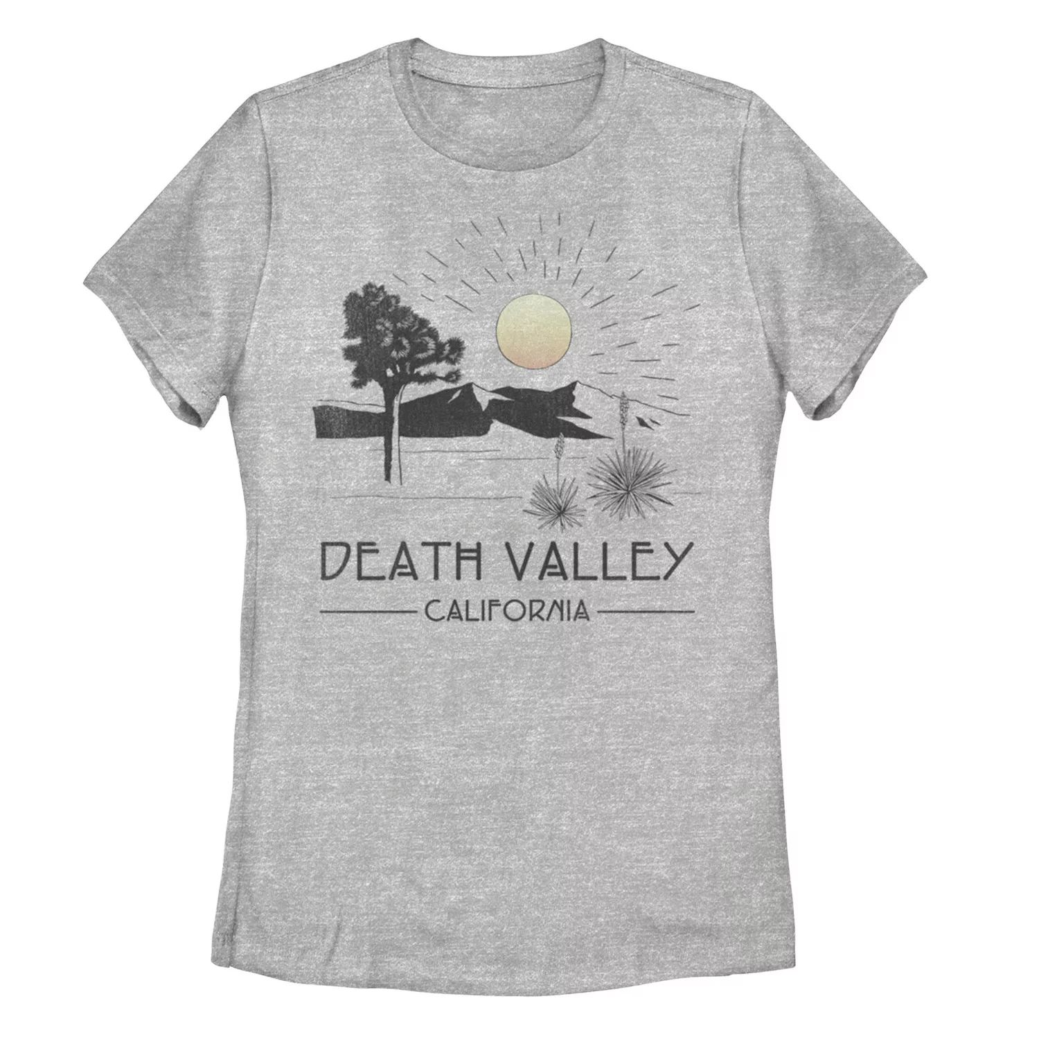 Футболка с логотипом Death Valley California для юниоров Licensed Character death valley national park california retro vintage cactus t shirt