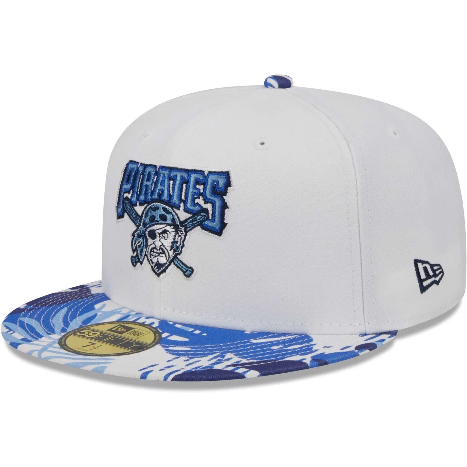 

Мужская облегающая шляпа New Era белая/синяя Pittsburgh Pirates Flamingo 59FIFTY