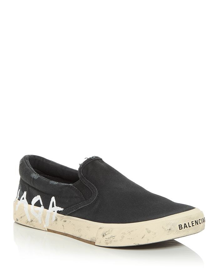 

Мужские кроссовки без шнурков Balenciaga Paris Graffiti Balenciaga