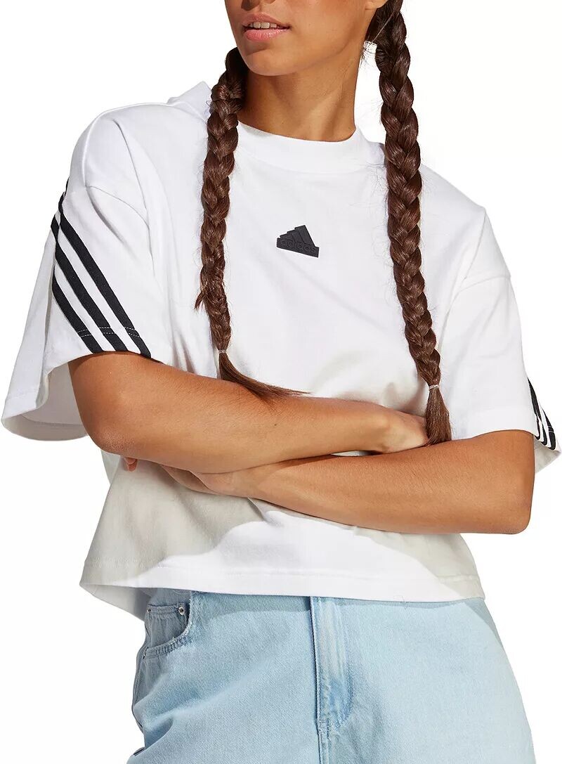 

Женская футболка с 3 полосками Adidas Future Icons, белый