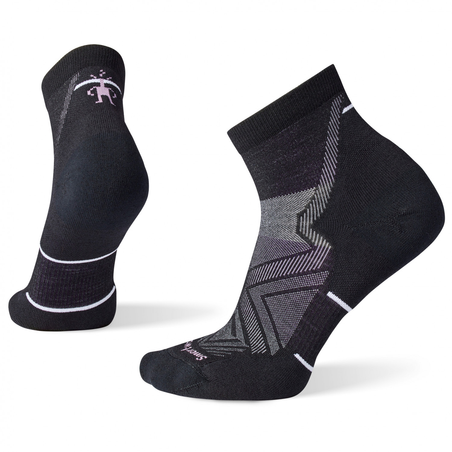 Носки для бега Smartwool Women's Run Targeted Cushion Ankle, черный