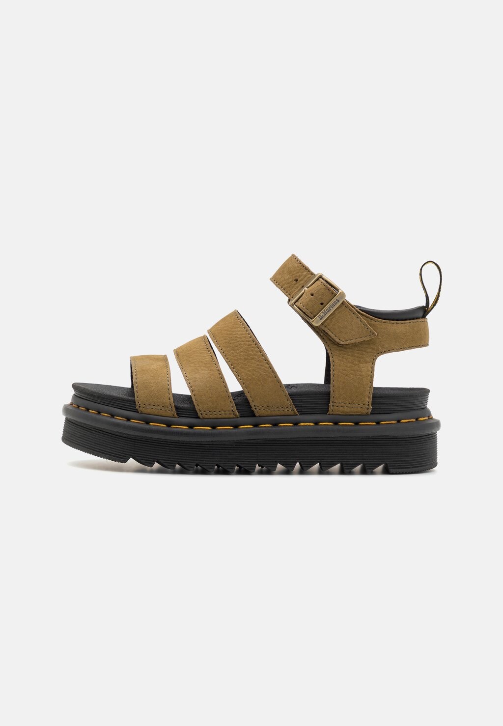 

Босоножки на платформе Blaire Dr. Martens, цвет muted olive