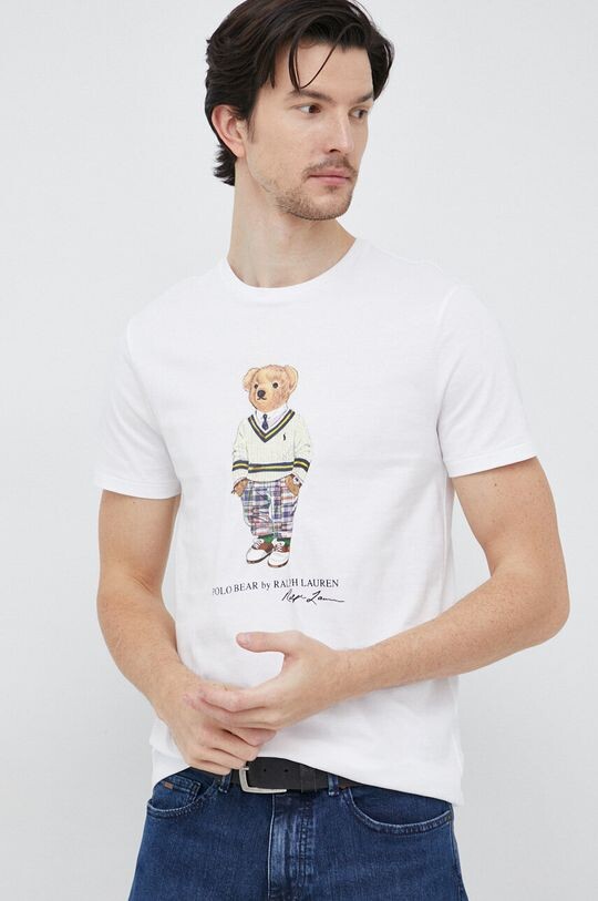 

Хлопковая футболка Polo Ralph Lauren, белый
