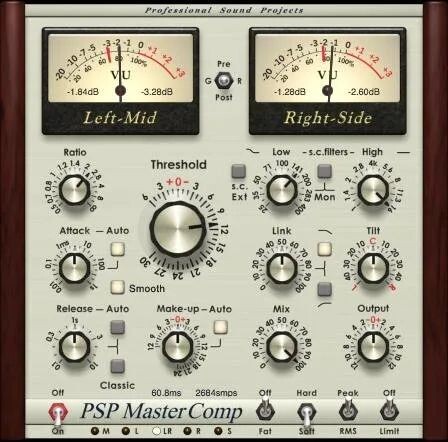 

Плагин PSP Audioware MasterComp Mastering Compressor